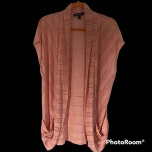 PEACH SHORT SLEEVE/SLEEVELESS CARDIGAN/SHRUG/COVERUP/KIMONO
